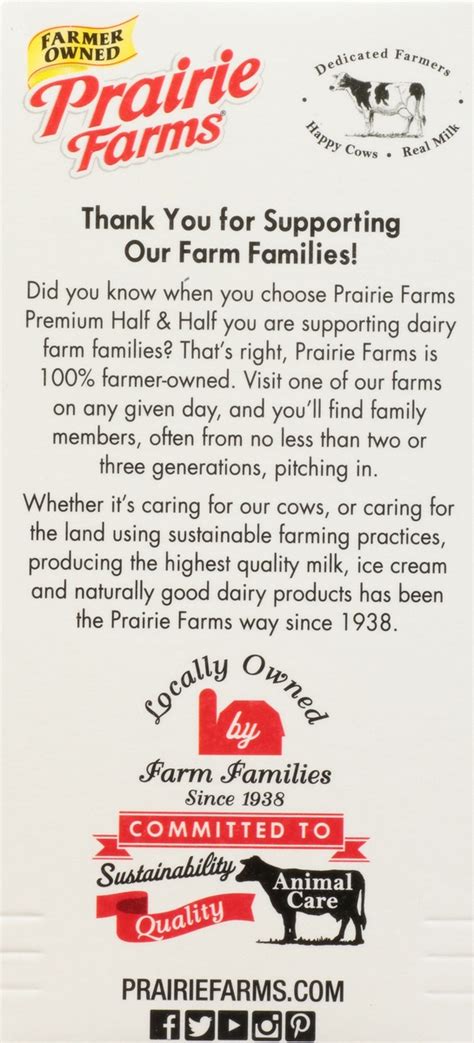 Prairie Farms Ultra Pasteurized Half And Half 64 Oz Shipt