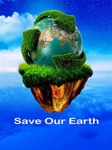 Happy Save Our Earth Day Green Hd Wallpaper