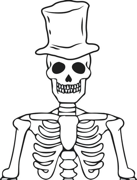 Axial Skeleton Coloring Pages At Free Printable