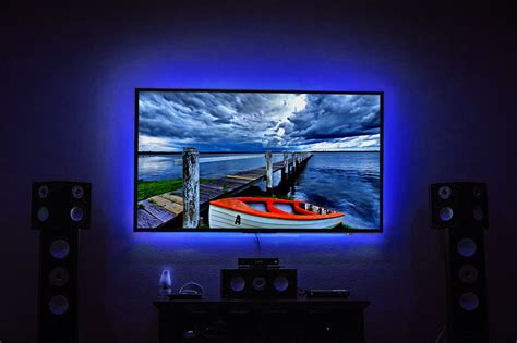 Led Tv Backlight 2m656ft Neon Accent Lights Strips 40 60 Remote