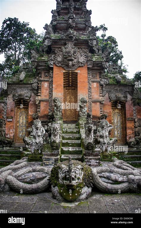 Monkey Temple In Bali Monkey Forest Indonesia Stock Photo Alamy