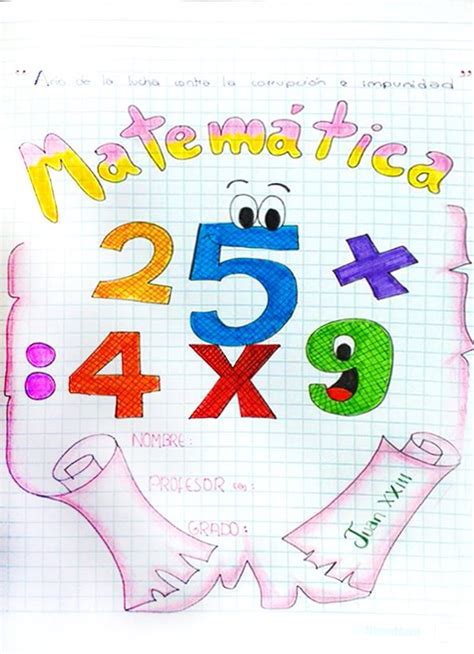 Portadas De Matematicas Para Colorear ~ Recursos Educativos Para Maestros