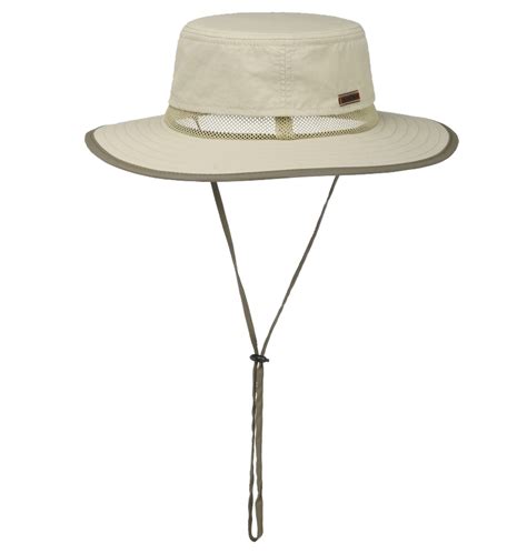 Stetson Outdoor Traveller Hat With Chin Strap Oatmeal