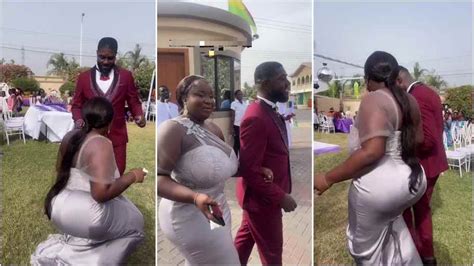 bridesmaid maame serwaa steals show at friends wedding with dance moves [video]