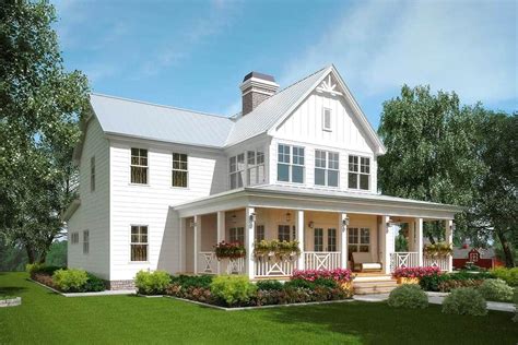 Two Story 3 Bedroom Classic Farmhouse Floor Plan Farmhouse Style House Farmhouse House Vrogue