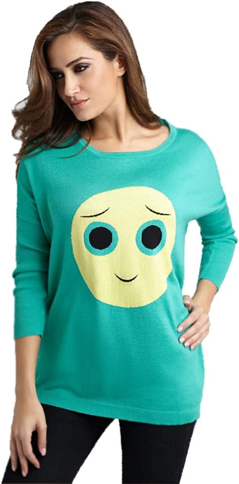 Angel Apparel Emoji Sweatshirt For Women Funny Smiley