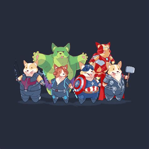 The Corgi Avengers Avengers T Shirt Teepublic