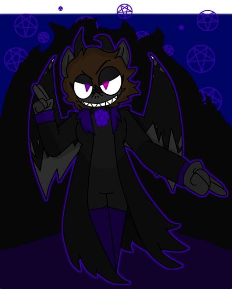 Furrybooru 2019 4 5 Anthro Apollysabyss Baphomet Pose Bat Biped Black Clothing Black Horn