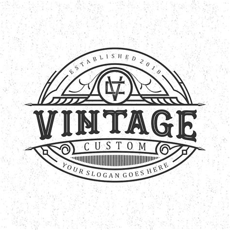 Premium Vector Vintage Custom Logo Design