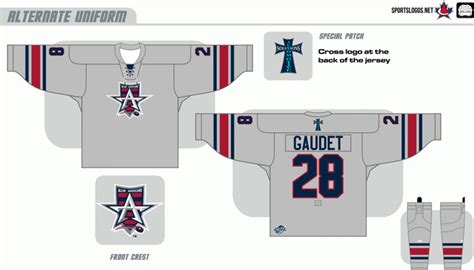 Allen Americans Uniform Alternate Uniform Central Hockey League