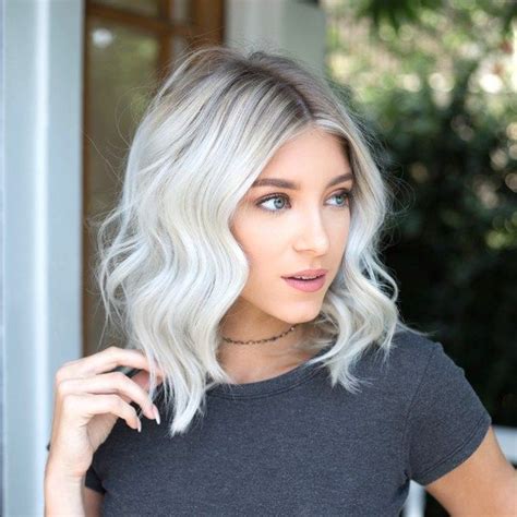 icy platinum root refresh short white hair silver blonde hair icy