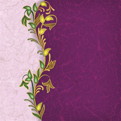 Floral Background 04 Vector Free Vector 4vector