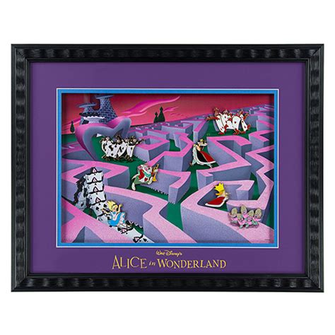 Your Wdw Store Disney Framed Pin Set Alice In Wonderland 65th