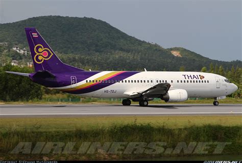 Boeing 737 4d7 Thai Airways International Aviation Photo 2085817