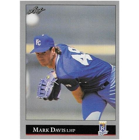 Are you looking for a baseball card collectors near you? Davis, Mark / Kansas City Royals | Leaf #163 | Baseball ...