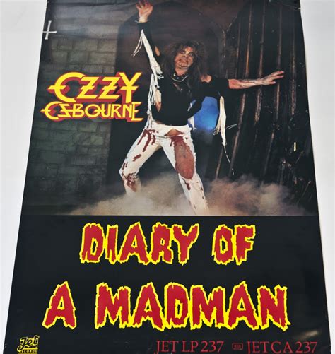 Home Of Metal Ozzy Osbourne Diary Of A Mad Man Poster 1981