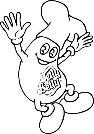Jelly Bean Coloring Page Coloring Home