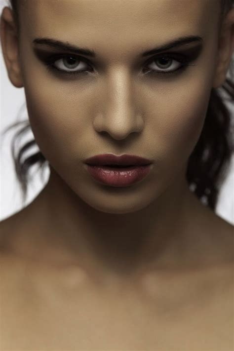 Eyebrow Wow Deep Red Lips Artsy Photography Beauty Shoot Model