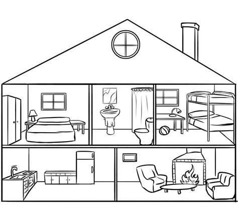 Cómo Dibujar Una Casa Por Dentro Paso A Paso Muy Fácil 2020 Dibuja