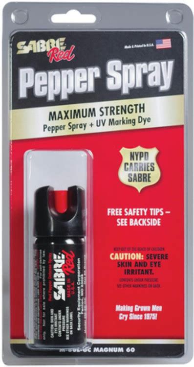 Magnum 60 Oc Sabre Red Pepper Spray W Uv Marking Dye 18 Oz Impact Guns