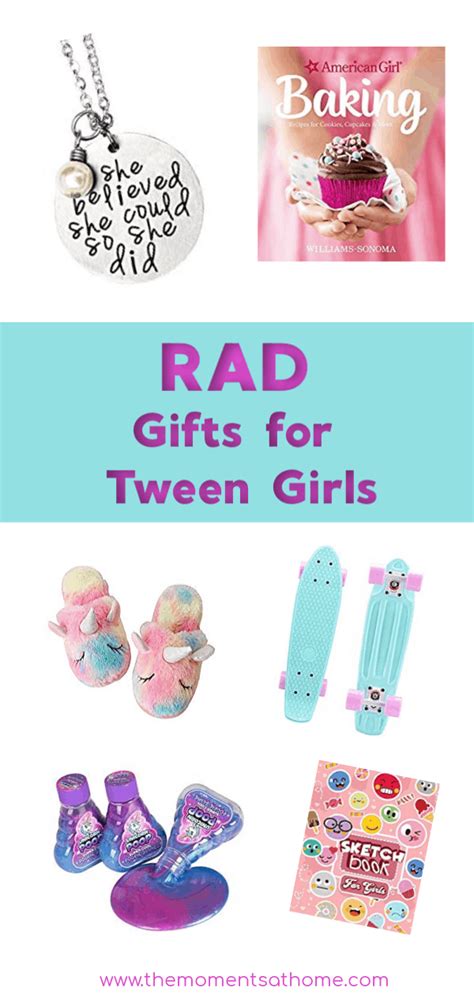 Tween gifts don't have to be challenging, though. Rad Gifts for Tween Girls - The Moments at Home