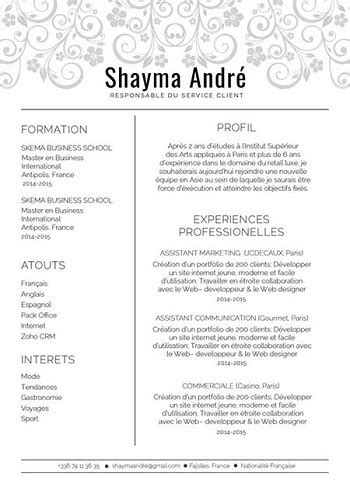 Ces modèles de lettre de motivation sont classés par thématique, niveau d'expérience ou encore par métiers. exemple de cv luxe