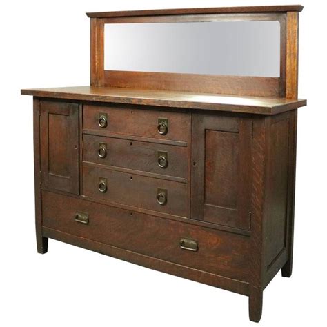 Shop our antique sideboards and find your ideal storage unit. Antique Arts and Crafts Mission Oak Stickley Bros, Mirror ...