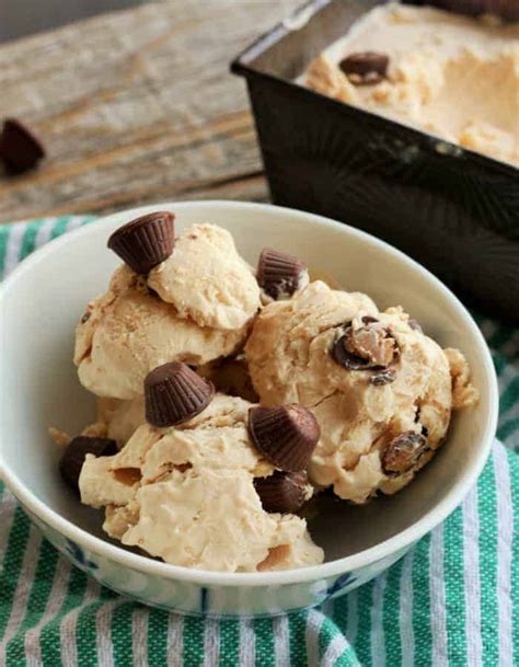 No Churn Peanut Butter Ice Cream Sustainable Cooks