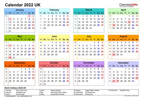 Printable 2022 Calendar On One Page Example Calendar Printable