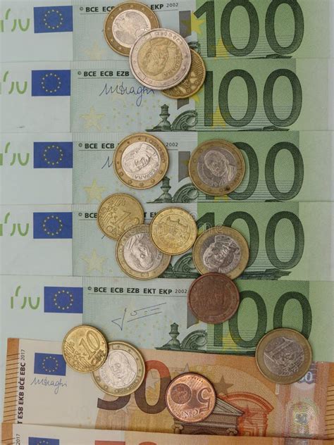 Euro Notes And Coins European Union Stock Image Image Of Finance