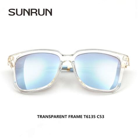 Sunrun Fashion Luxury Brand Square Sunglasses Women Mirror Sun Glasses Designers Women S