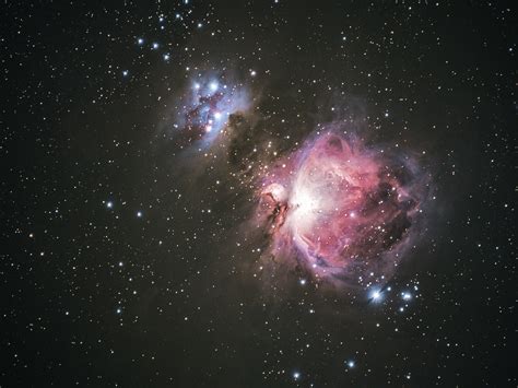 M42 Orion Nebula With 600mm Lens Rastrophotography