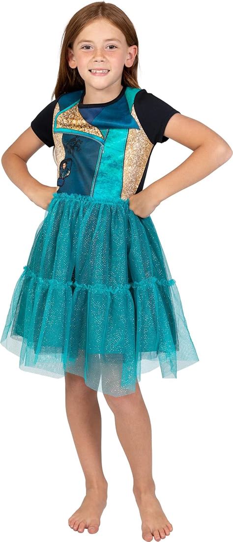 Disney Descendants Uma Girls Tulle Costume Short Sleeve