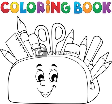 Coloring Book Pencil Case Theme 2 By Clairev Vectors And Illustrations