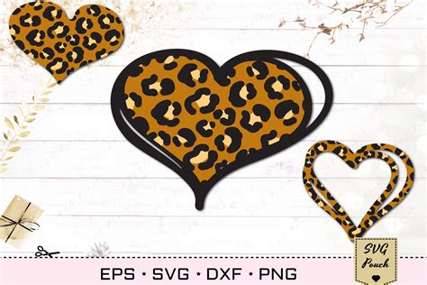 Dripping Hearts Shirt Design Cricut Svg File 4 Dripping Leopard Heart