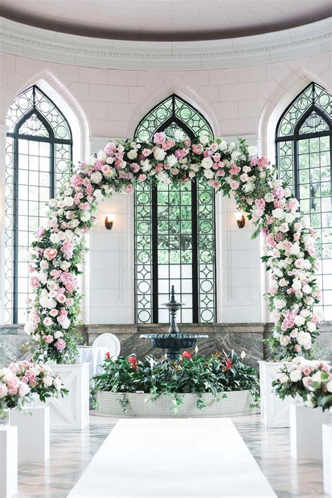 A Lovely Pink And White Wedding At Casa Loma In Toronto Weddingbells