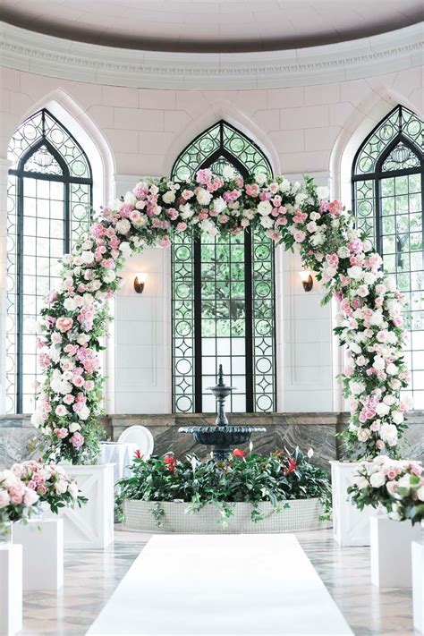 A Lovely Pink And White Wedding At Casa Loma In Toronto