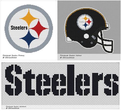 With over 200 designs, you'll find something here that is perfect for your next cross stitch project. Cross Stitch Pattern for NFL Pittsburgh Steelers 2 by ...