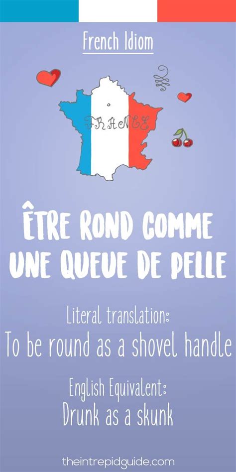 Educational Infographic 25 Funny French Idioms Translated Literally