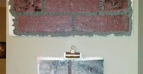 Faux Brick Wall Out Of Styrofoam 4x8 Styrofoam Insulation Panel