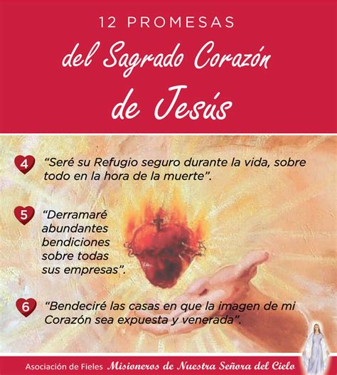 Las 12 Promesas Del Sagrado Corazón De Jesús Reina Del Cielo
