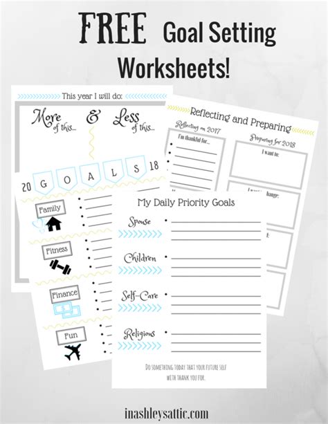 About me - Ashley's Attic | Free goal setting worksheet, Mom motivation, Goal setting worksheet