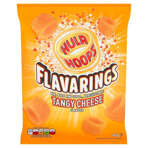 Hula Hoops Flavarings Tangy Cheese Sharing Crisps 90g Sharing Crisps