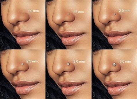 Nose Ring Size Chart