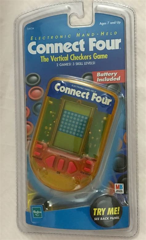 Sealed Connect Four Electronic Hand Held 1999 Hasbro Milton Bradley