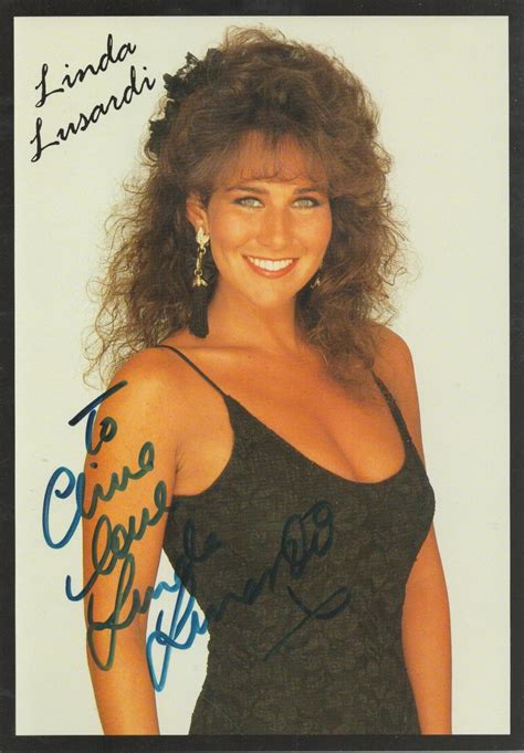 At Auction Linda Lusardi Signed Colour Picture An English Model And