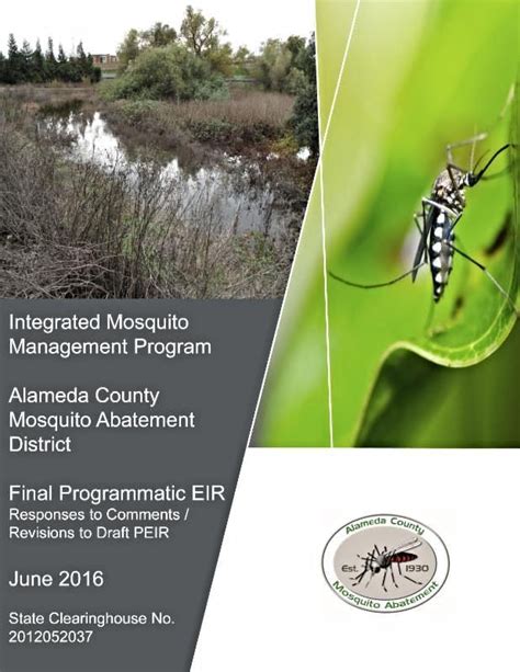 Summer 2016 Newsletter Alameda County Mosquito Abatement District