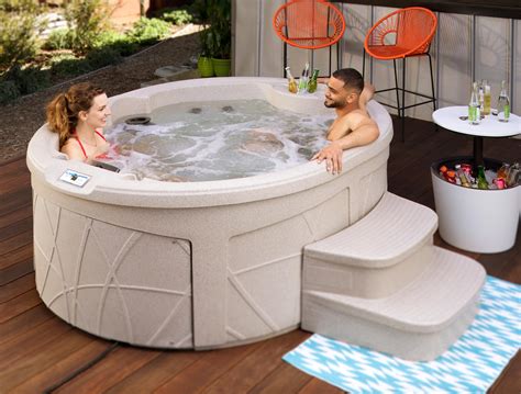 Lifesmart Spas Rock Solid Person Plus Plug Play Hot Tub Spa With