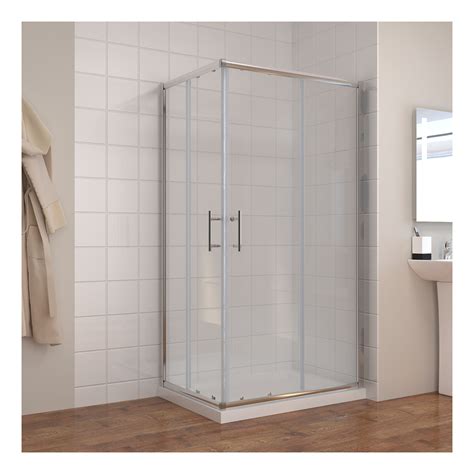 Elegant 1200 X 700 Mm Sliding Corner Entry Shower Enclosure 6mm Extra