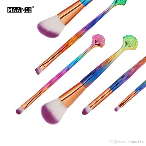 Shell Makeup Brushes Set Foundation Brush Tool Kits Blusher Face Power